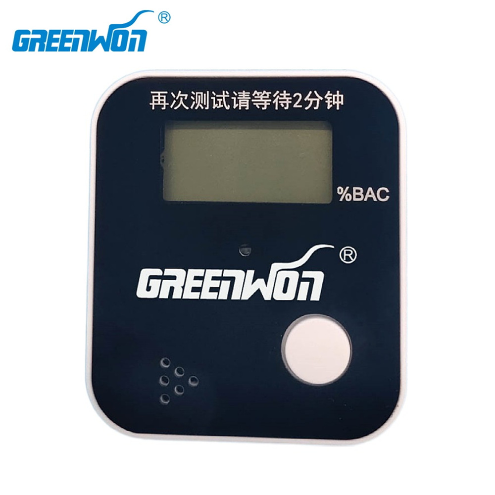 Portable blow-on car alcohol detector